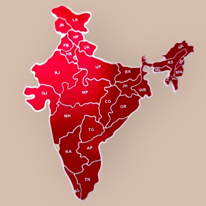 India State Puzzle Map
