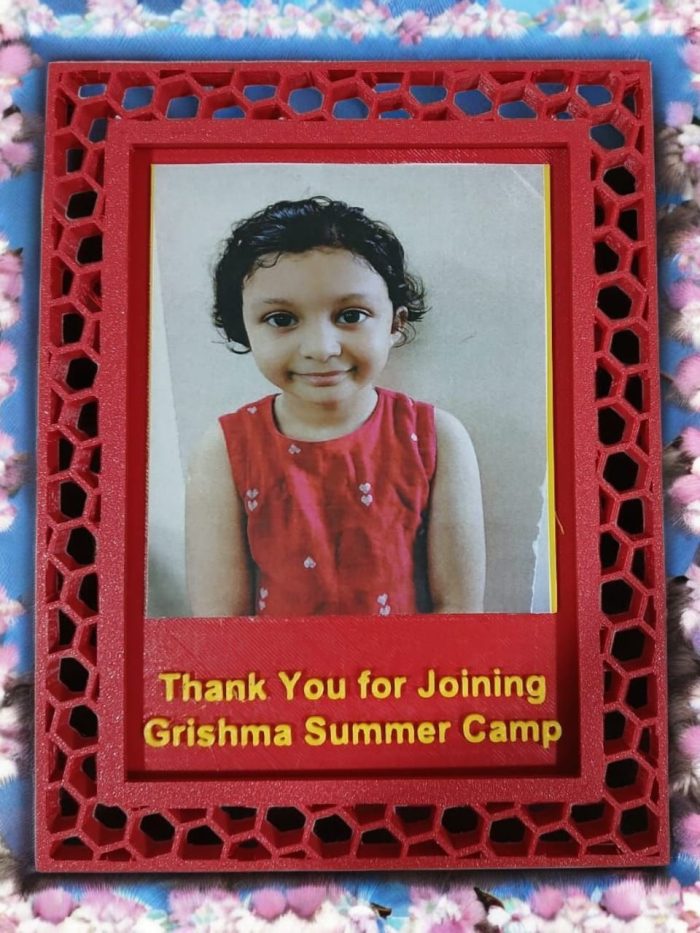 3D Printed Custom Photo Frame – Summer Camp Memory Frame