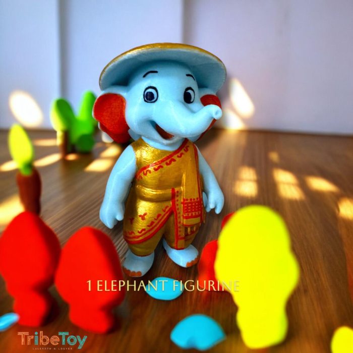 Assamese Elephant Figurine – Cultural Edition